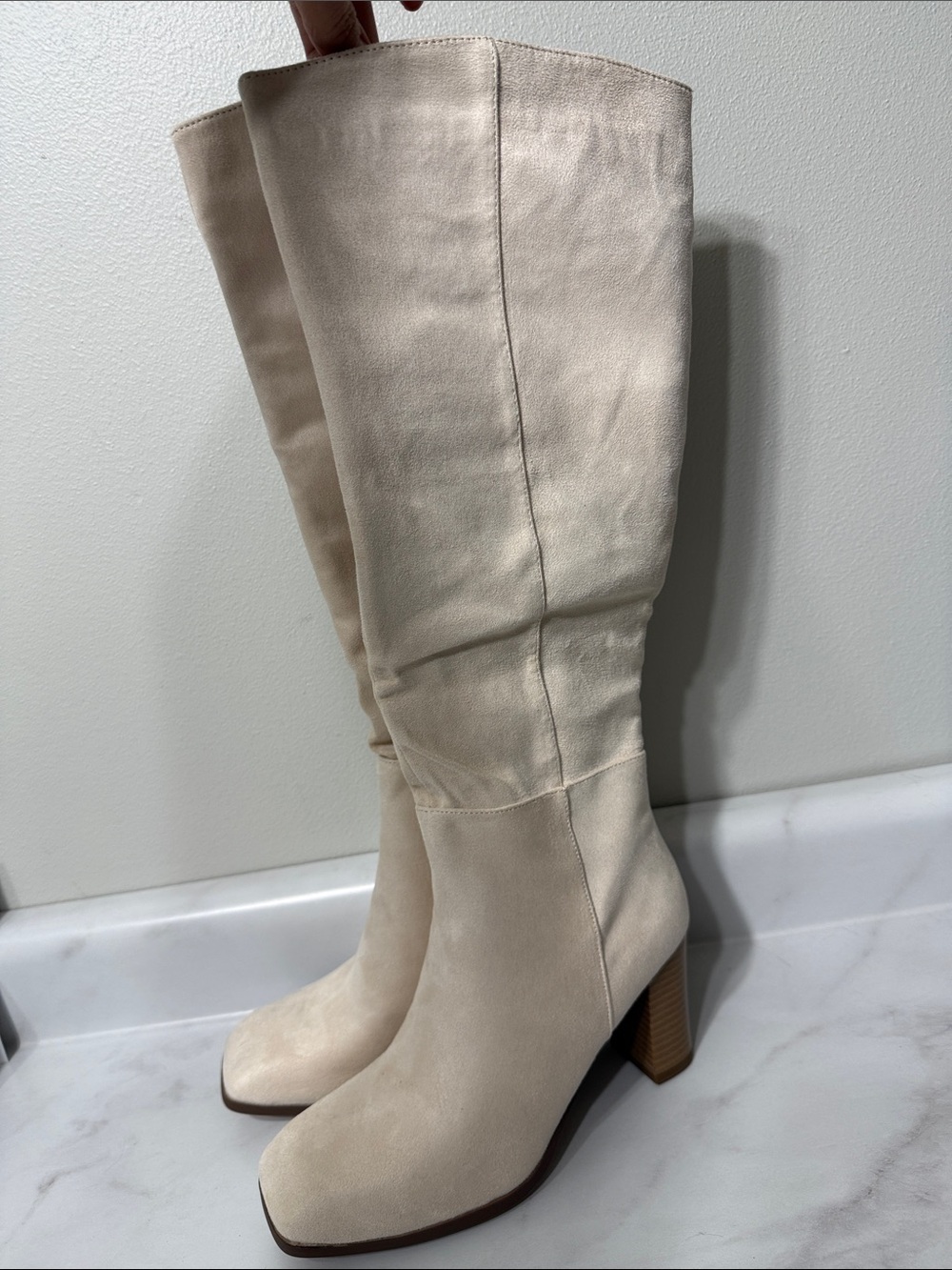 Knee-High Block Heel Boots